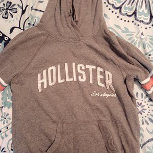 Hollister Gray Hooded Sweatshirt